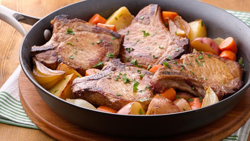 Pork Chop Dinner
 Pork Chop Skillet Dinner Recipe BettyCrocker