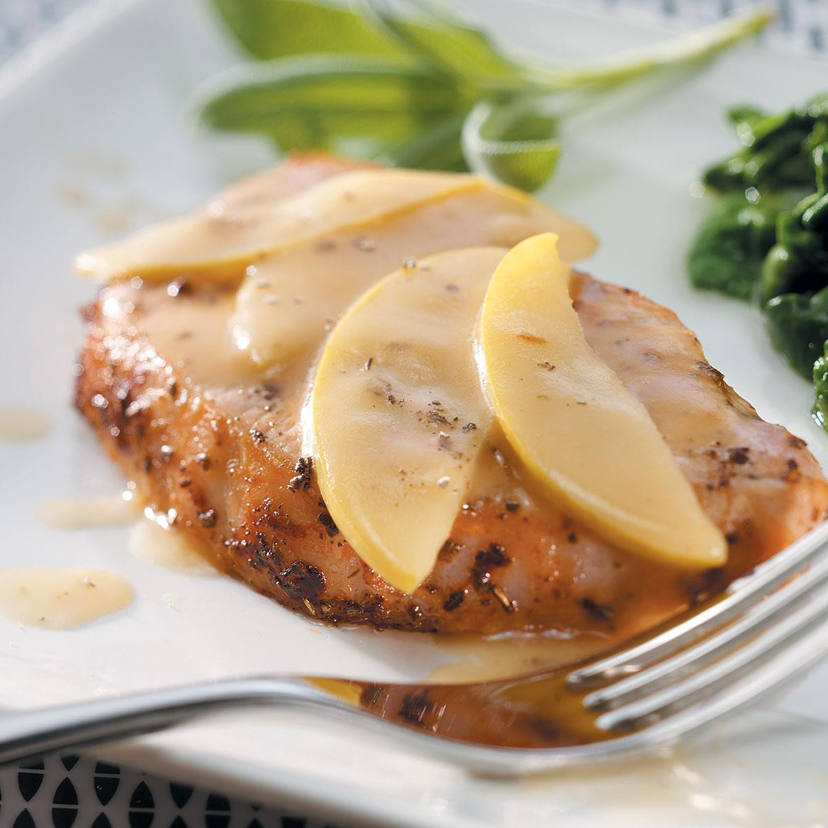 Pork Chops And Apples
 Glazed Pork Chops and Apples Recipe