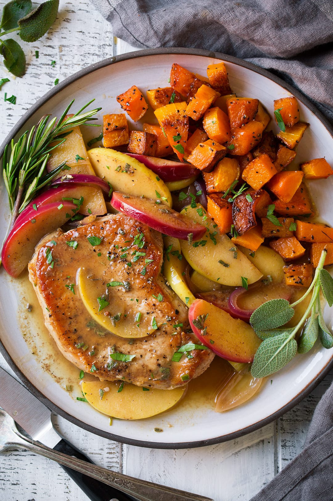 Pork Chops And Apples
 Pork Chops with Apples and ions Cooking Classy