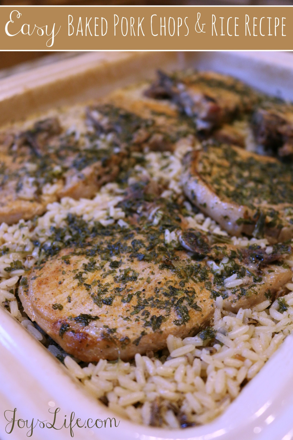 Pork Chops And Rice Recipe
 Easy Baked Pork Chops and Rice Recipe