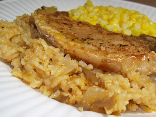 Pork Chops And Rice Recipe
 Simply Oven Baked Pork Chops And Rice Recipe Food