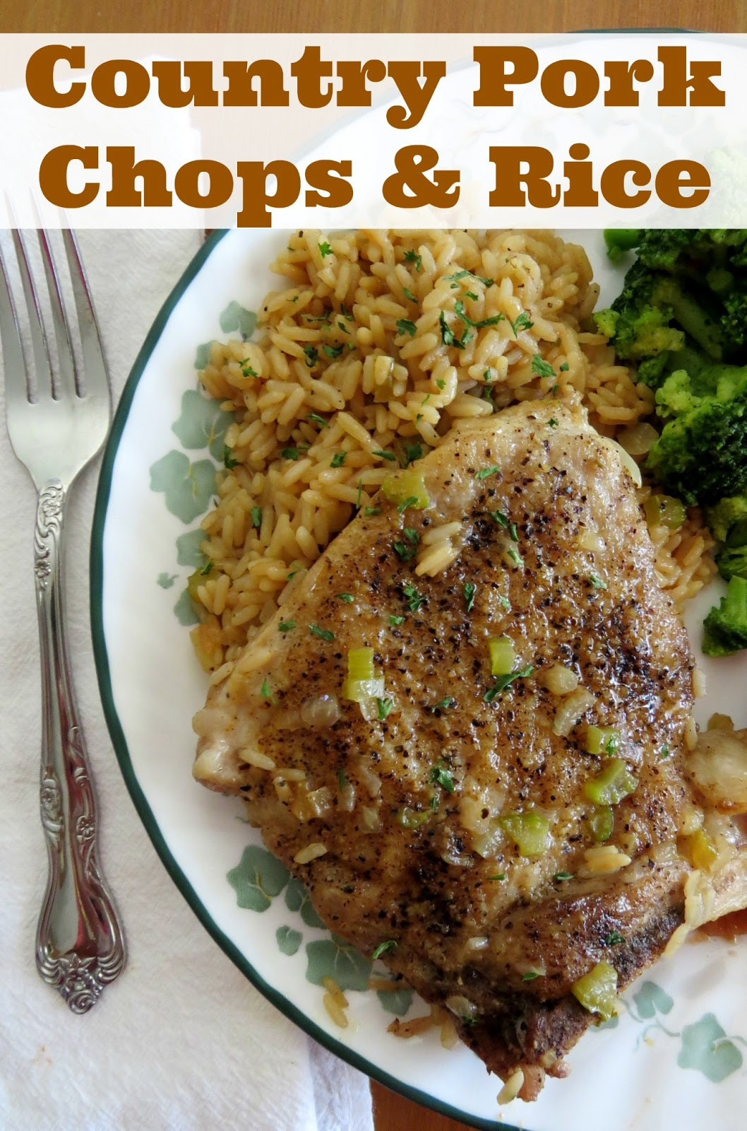 Pork Chops And Rice Recipe
 Country Pork Chops and Rice The Country Cook