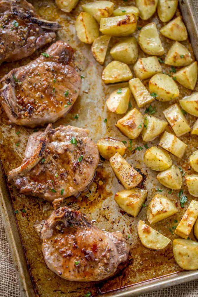 Pork Chops In The Oven
 Brown Sugar Garlic Oven Baked Pork Chops Dinner then