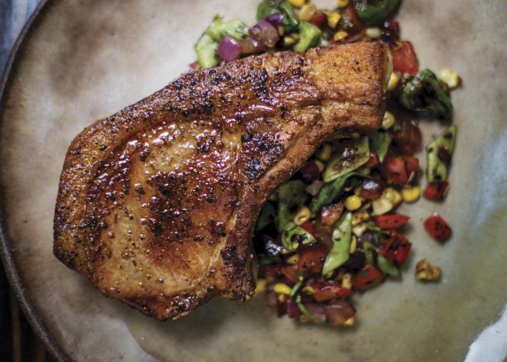 Pork Chops Sous Vide
 Sous Vide Pork Chops with Summer Succotash