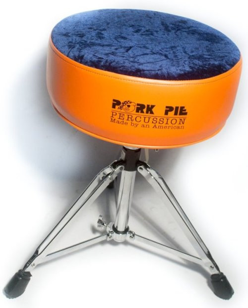 Pork Pie Drum Throne
 Pork Pie Round Throne Standard Base Flat Orange Sides