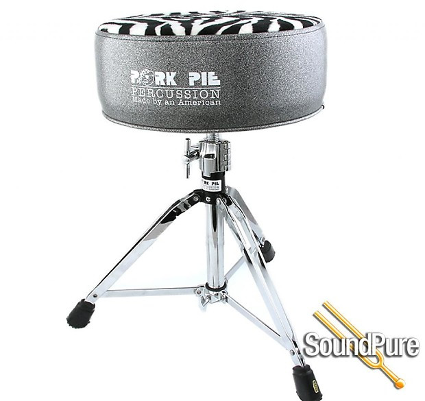 Pork Pie Drum Throne
 Pork Pie Percussion Round Vinyl Drum Throne Charcoal