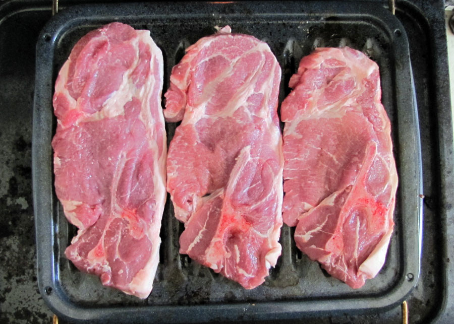 Pork Shoulder Blade Steak
 Smells Like Food in Here Pork Shoulder Blade Steaks