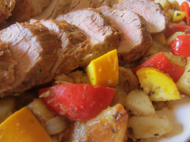 Pork Tenderloin Dinner
 Mennonite Girls Can Cook Greek Style Pork Tenderloin Dinner