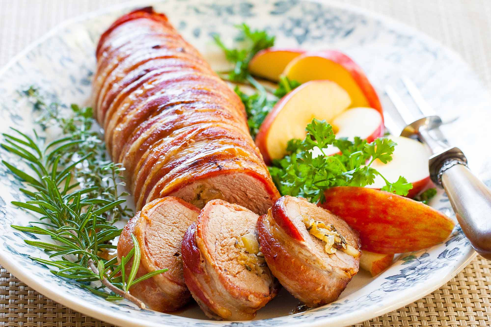 Pork Tenderloin Recipe
 Bacon Wrapped Stuffed Pork Tenderloin Recipe