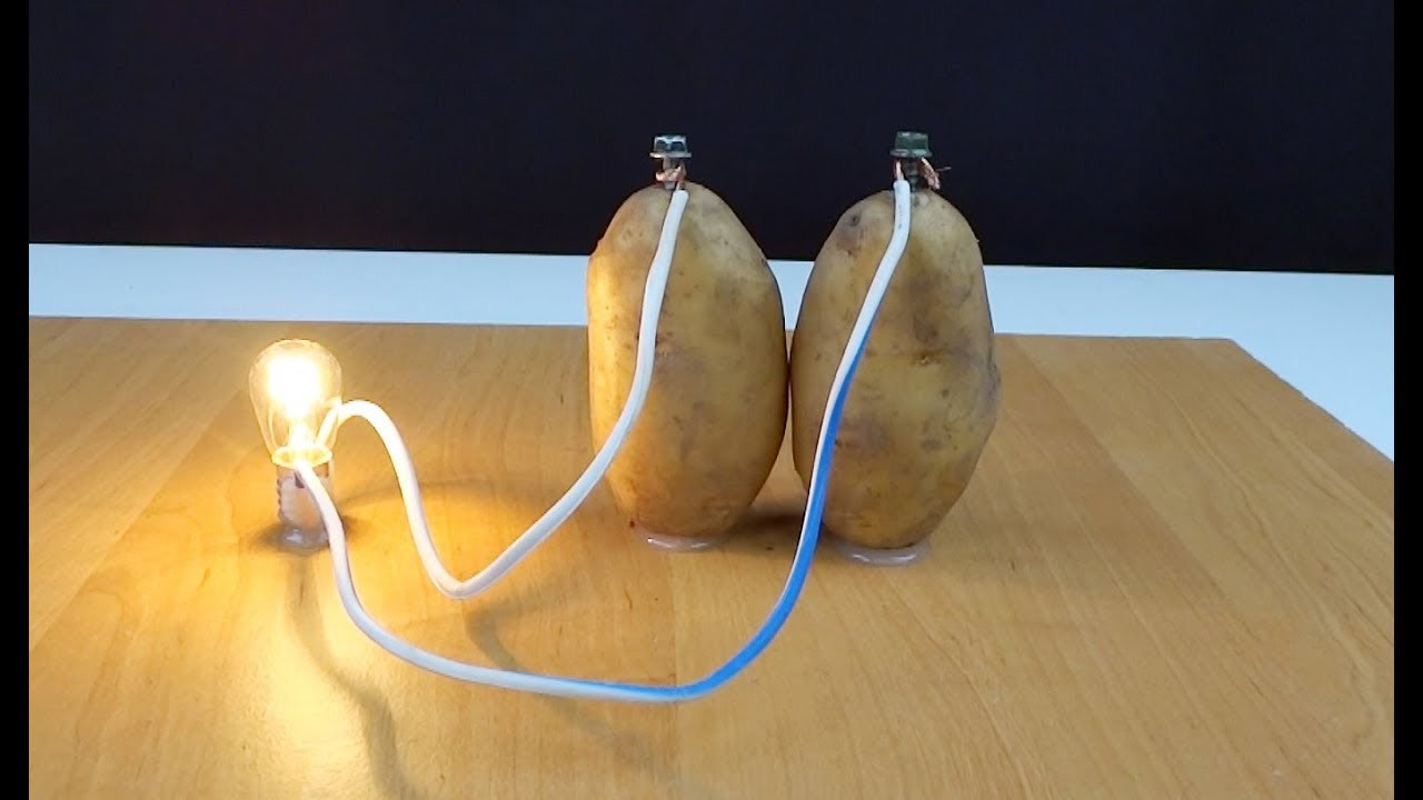 Potato Light Bulb
 Free Energy Light Bulbs 220v using Potato