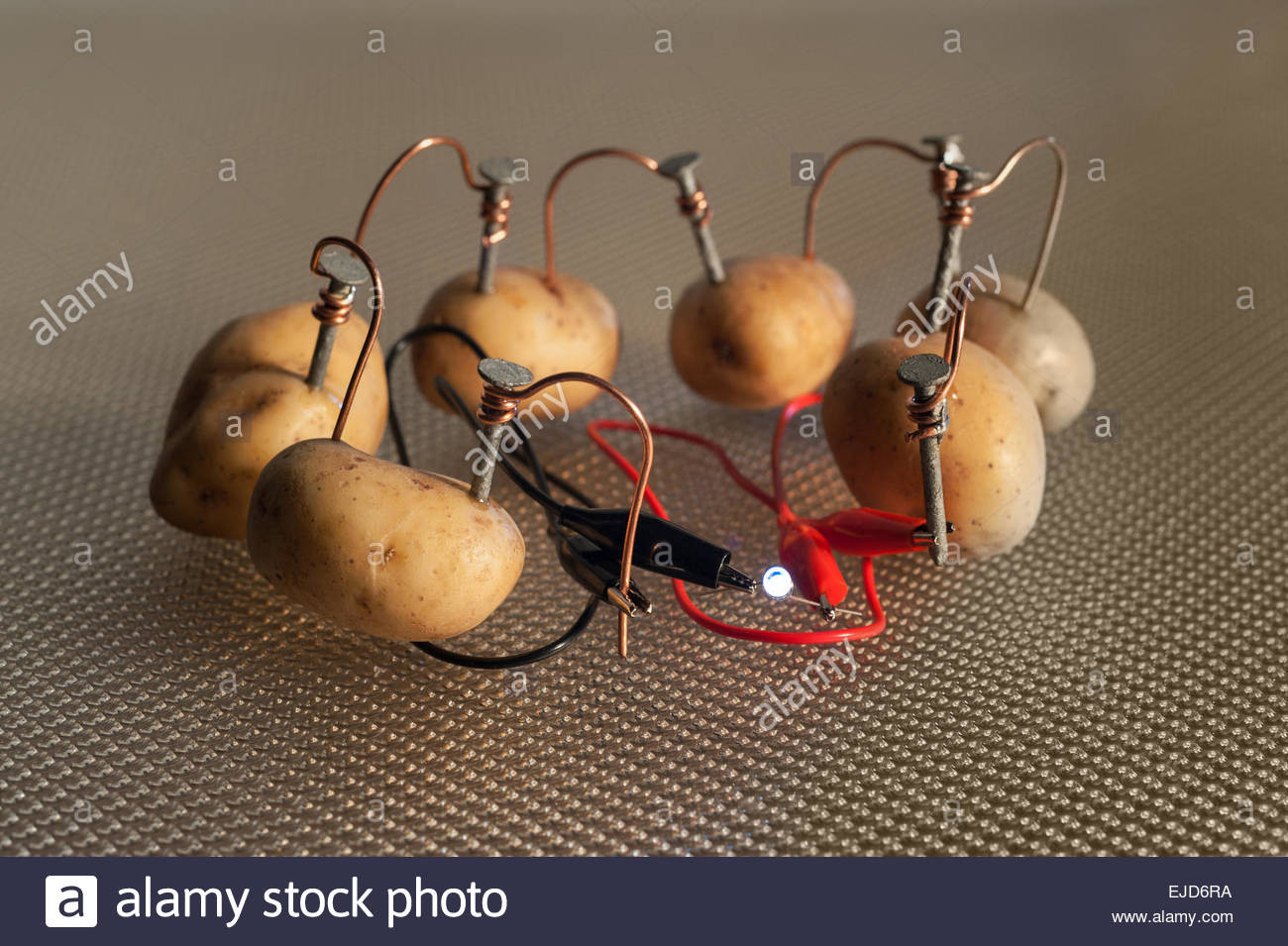 Potato Light Bulb
 alternative energy source electrical current of potato