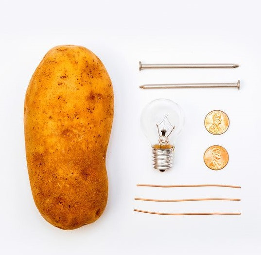 Potato Light Bulb
 Science Saturday 11 a m and 3 p m