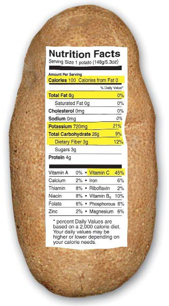 Potato Nutrition Data
 A Good Cooker Po tay to po ta to