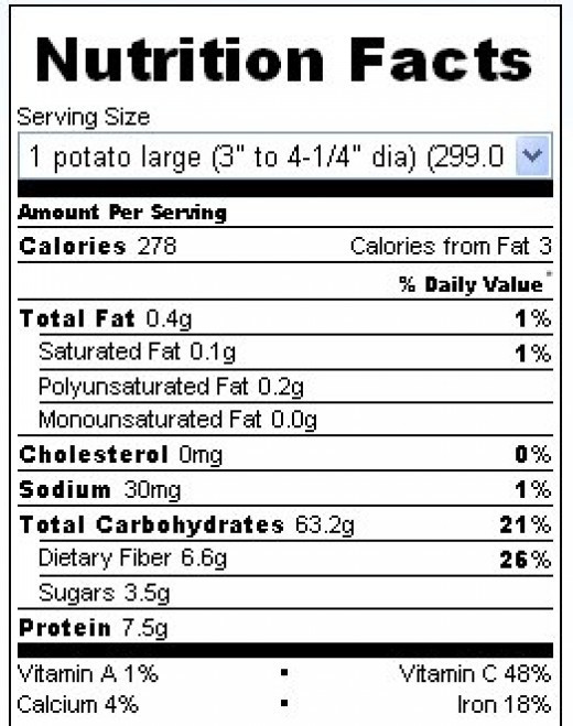 Potato Nutrition Data
 How To Make The Best Baked Potato With Yummy Toppings And