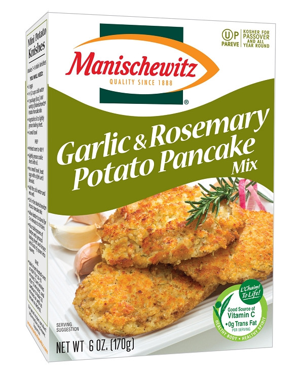 Potato Pancake Mix
 Manischewitz Garlic & Rosemary Potato Pancake Mix 6 oz