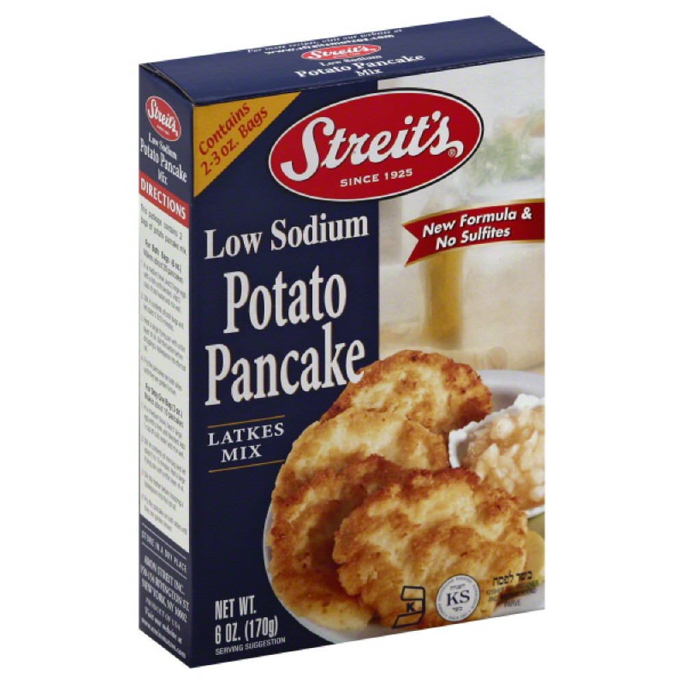 Potato Pancake Mix
 24 Pack Streit s Potato Pancake Mix Low Sodium 6 0 OZ