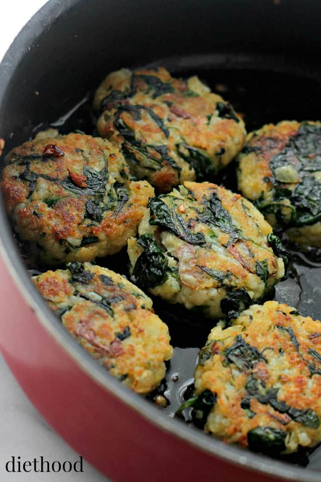 Potato Pattie Recipes
 Spinach and Garlic Potato Patties Recipe