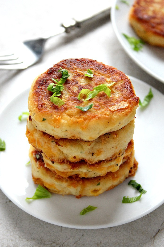 Potato Pattie Recipes
 Leftover Mashed Potato Cheddar Ranch Cakes Recipe Card