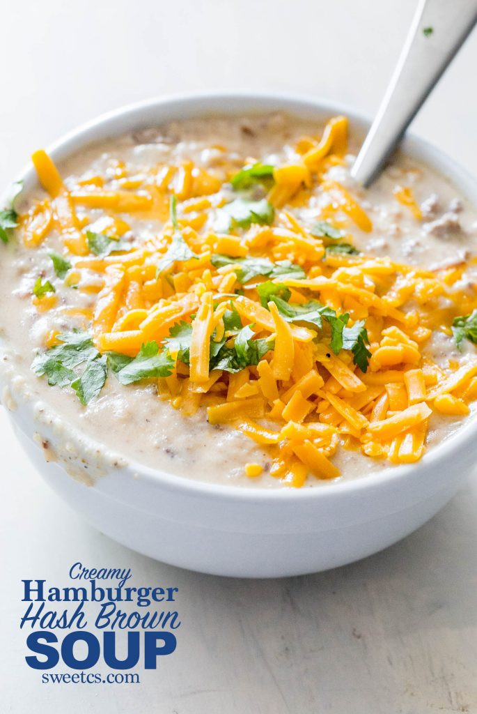 Potato Soup With Hash Browns
 Slow Cooker Creamy Hash Brown Hamburger Soup