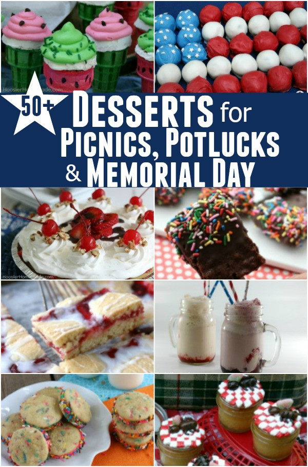 Potluck Dessert Ideas
 50 Desserts for Picnics Potlucks & Memorial Day Hoosier
