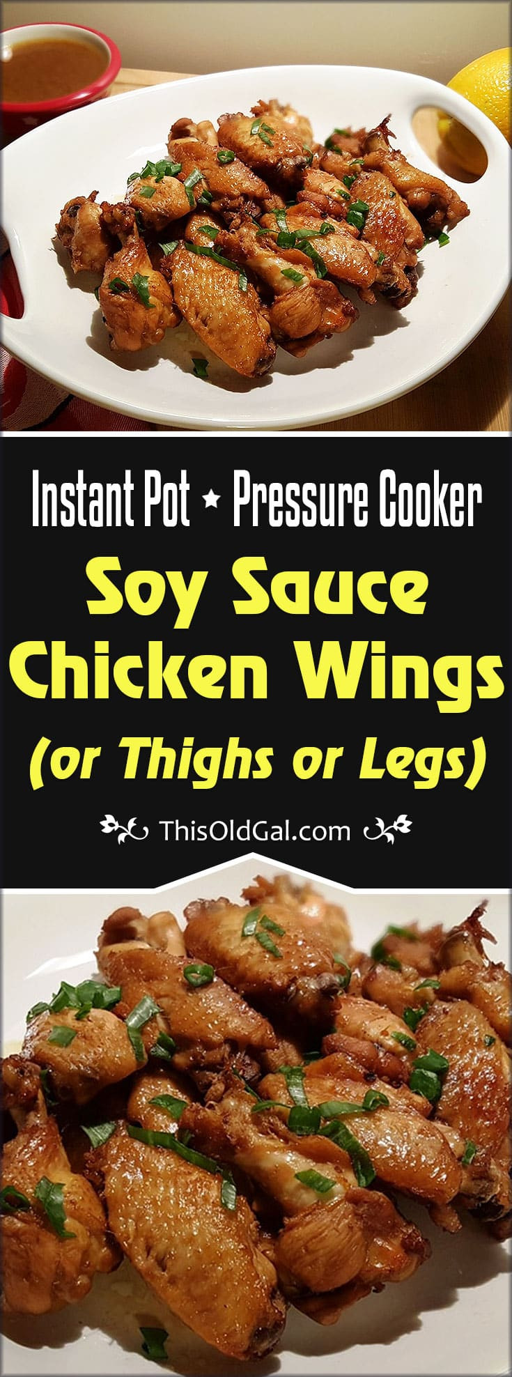 Pressure Cooker Chicken Wings
 Pressure Cooker Soy Sauce Chicken Wings or Thighs or Legs