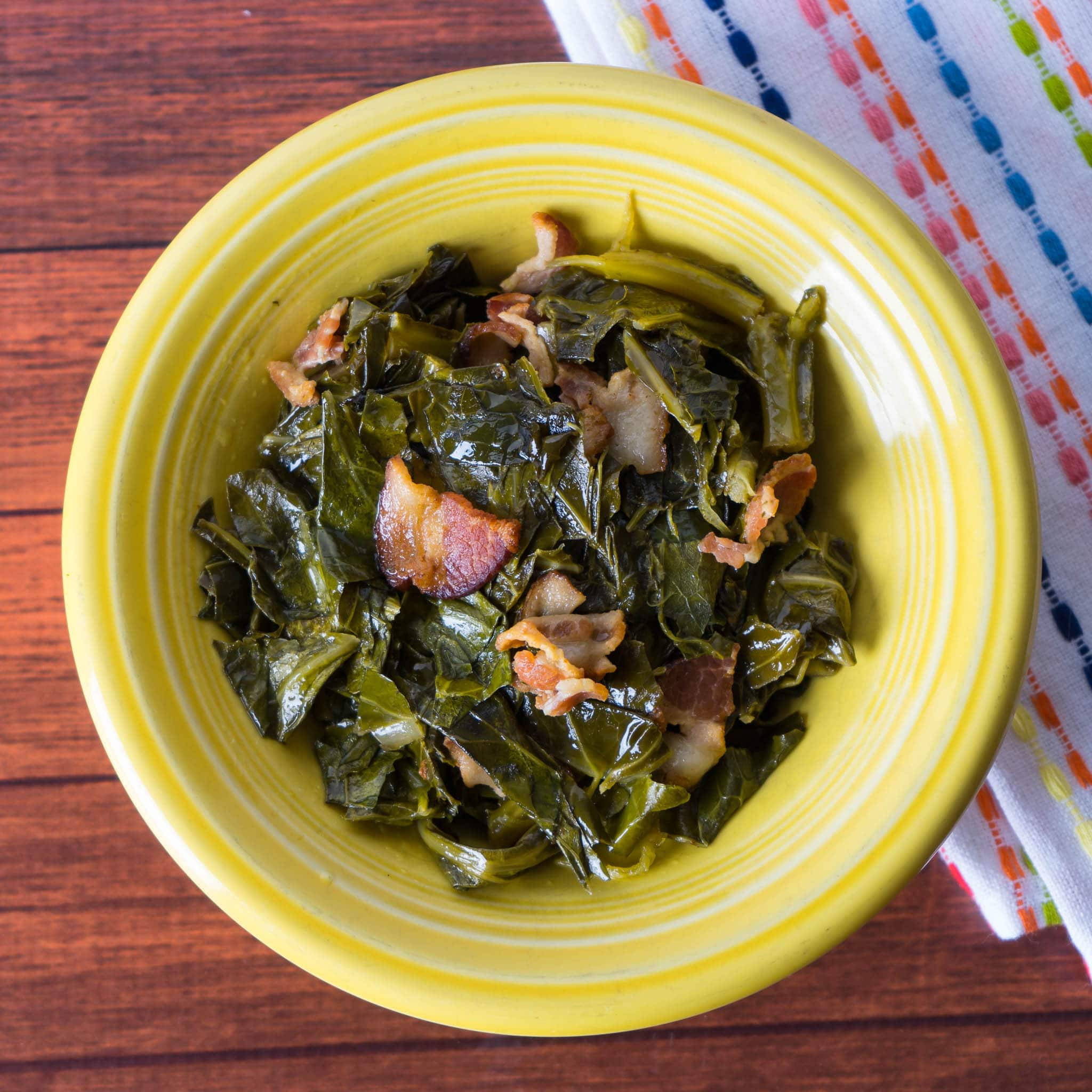 Pressure Cooker Collard Greens
 Pressure Cooker Collard Greens with Bacon DadCooksDinner