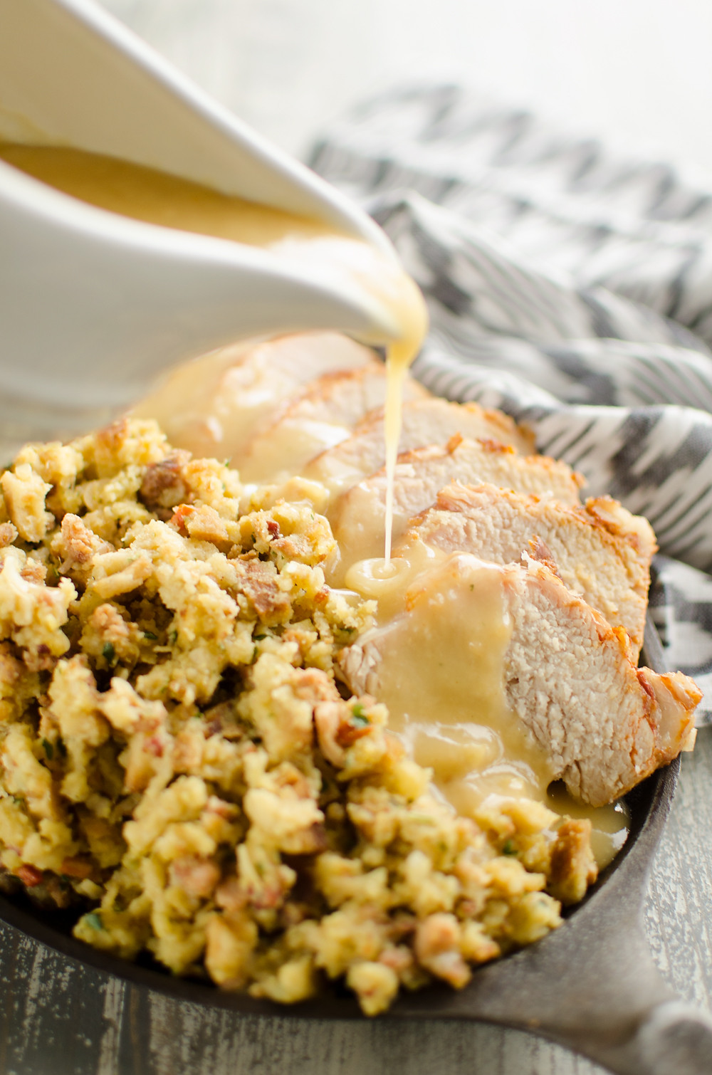 Pressure Cooker Pork Loin
 Pressure Cooker Pork Loin Stuffing & Gravy