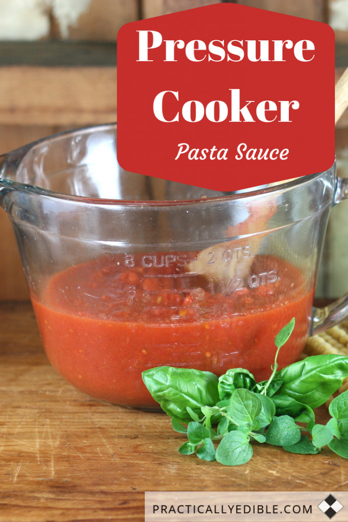 Pressure Cooker Tomato Sauce
 Pressure Cooker Pasta Sauce