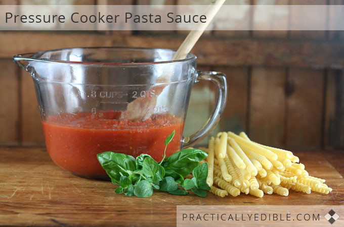 Pressure Cooker Tomato Sauce
 Pressure Cooker Pasta Sauce