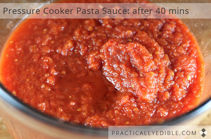 Pressure Cooker Tomato Sauce
 tomato paste