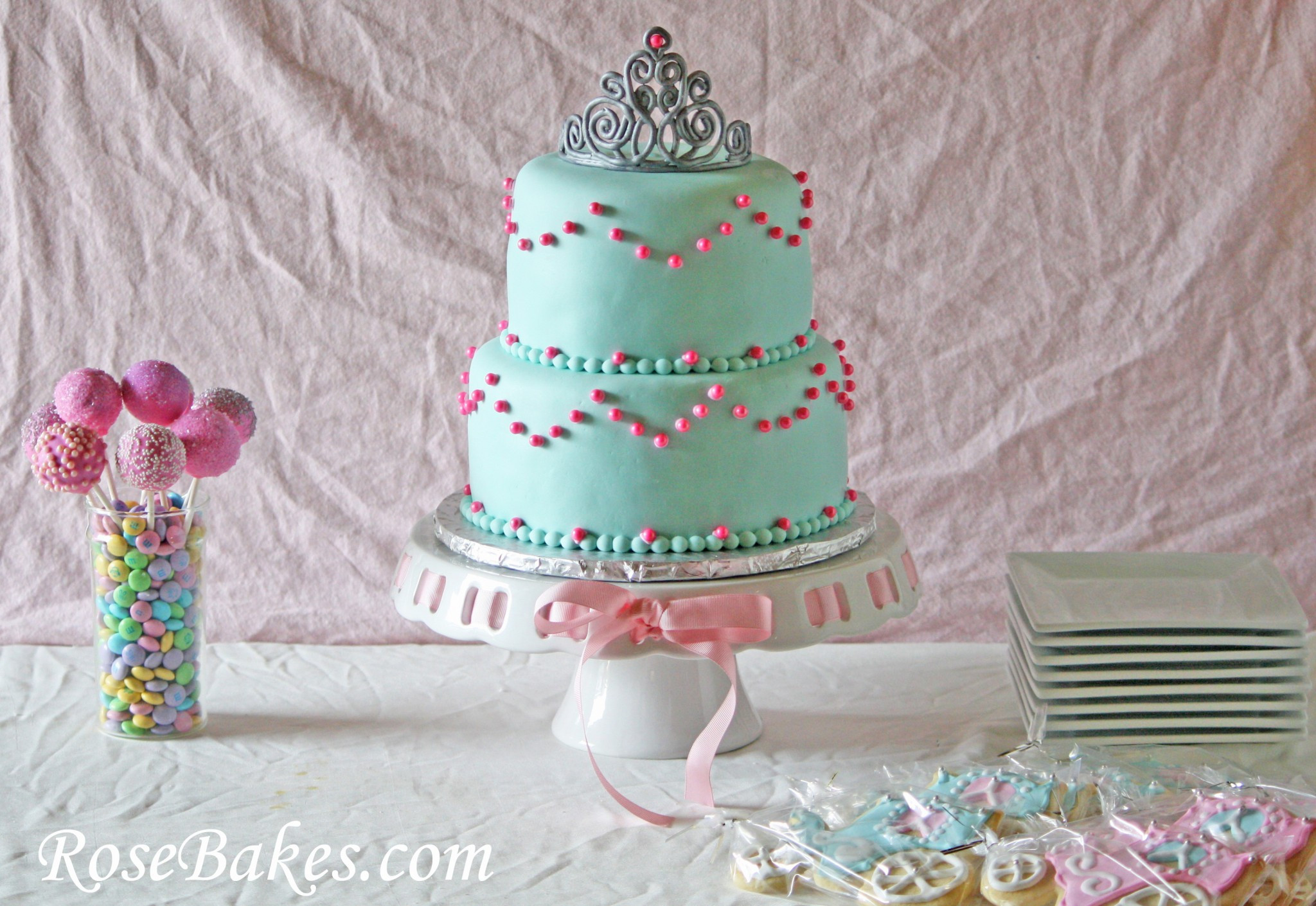 Princess Birthday Cake
 Princess Birthday Tiara Cake Carriage Cookies