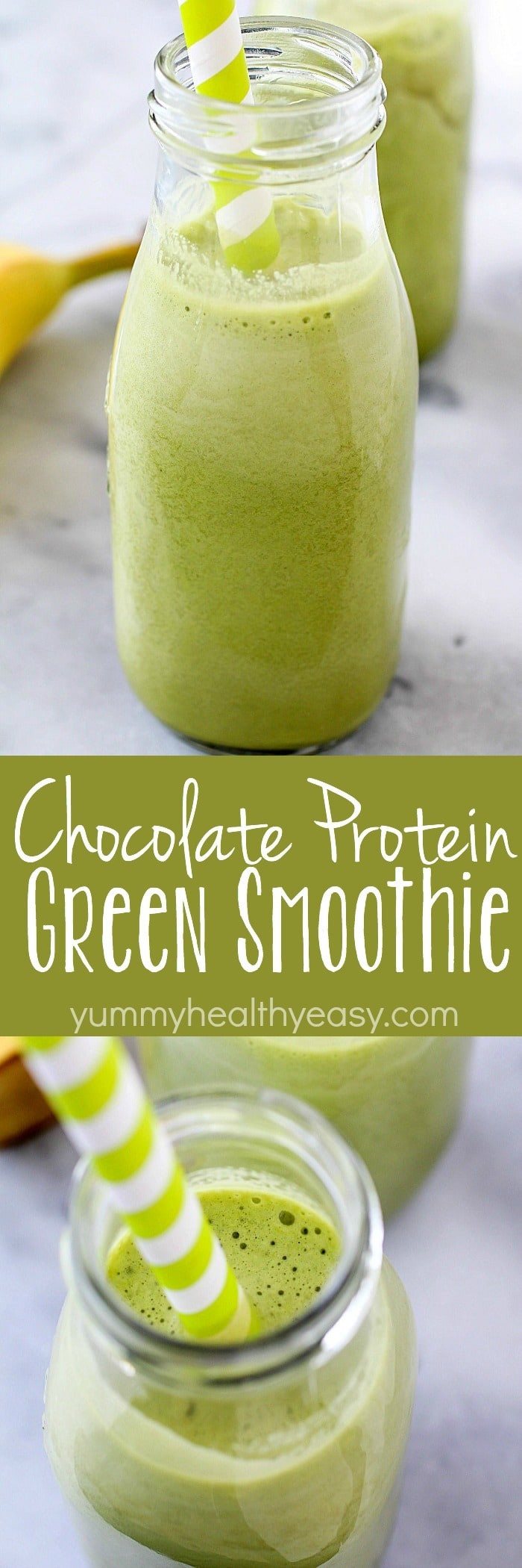 Protein Powder For Smoothies
 Chocolate Protein Green Smoothie Yummy Healthy Easy