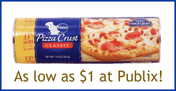 Publix Pizza Dough
 Pillsbury Pizza crust coupon I Heart Publix