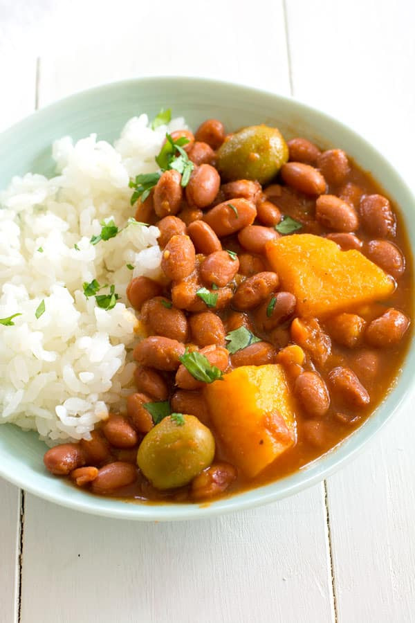 Puerto Rican Red Beans And Rice
 Puerto Rican Rice and Beans Habichuelas Guisadas