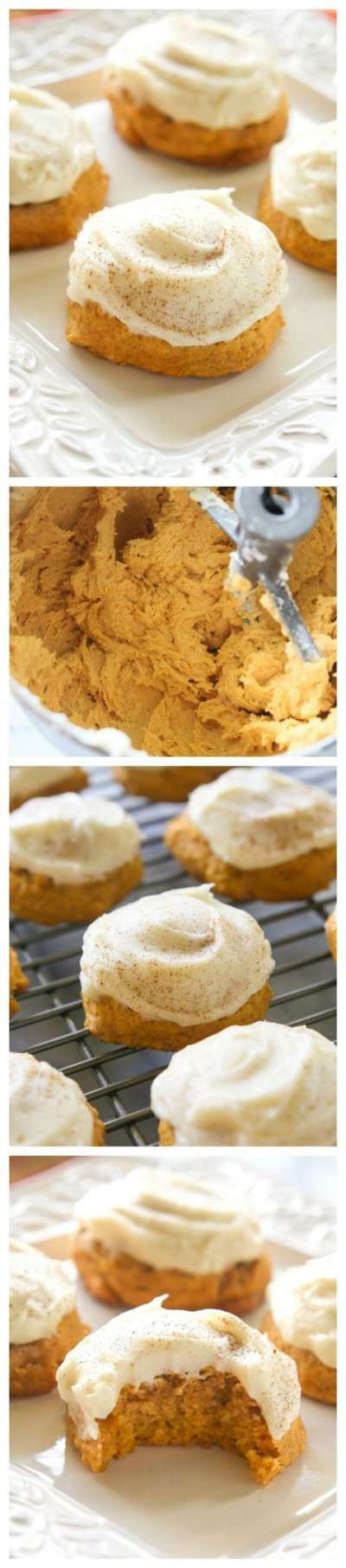 Pumpkin Cookies With Cream Cheese Frosting
 Pumpkin Spice Cookies with Maple Cream Cheese Frosting