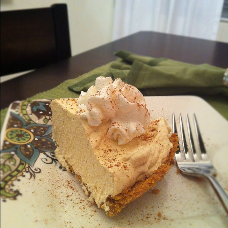 Pumpkin Cream Cheese Pie
 Pumpkin Cool Whip Cream Cheese Graham Cracker pie