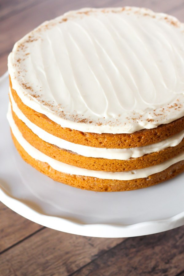 Pumpkin Layer Cake
 gluten free vegan pumpkin layer cake with cream cheese