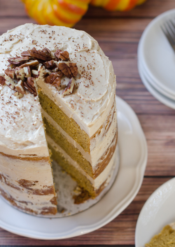 Pumpkin Layer Cake
 Pumpkin Layer Cake with Brown Sugar and Cinnamon Cream