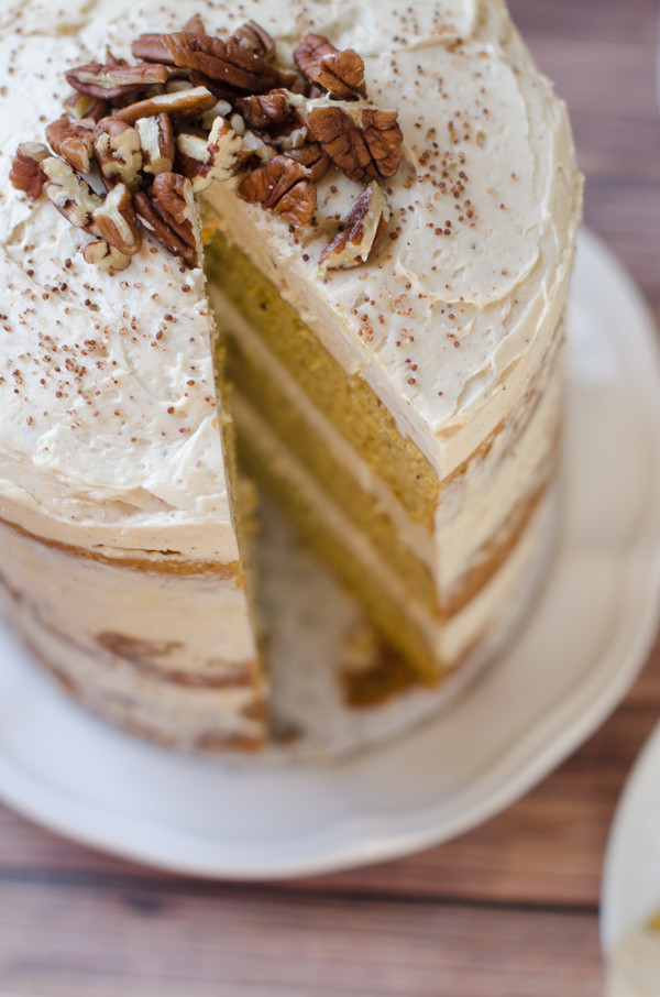 Pumpkin Layer Cake
 Pumpkin Layer Cake with Brown Sugar and Cinnamon Cream