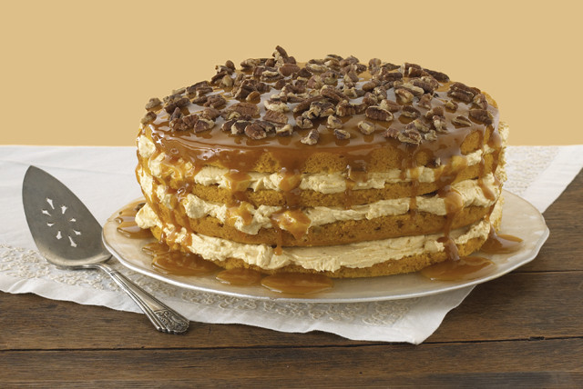 Pumpkin Layer Cake
 Luscious Four Layer Pumpkin Cake Recipe Kraft Canada