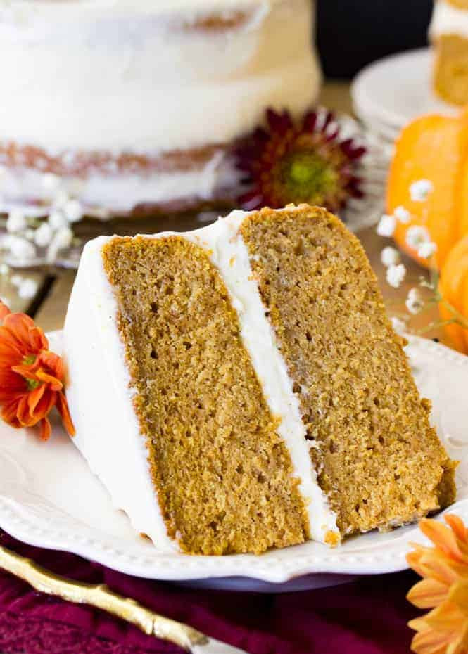 Pumpkin Layer Cake
 Pumpkin Cake with Cream Cheese Frosting