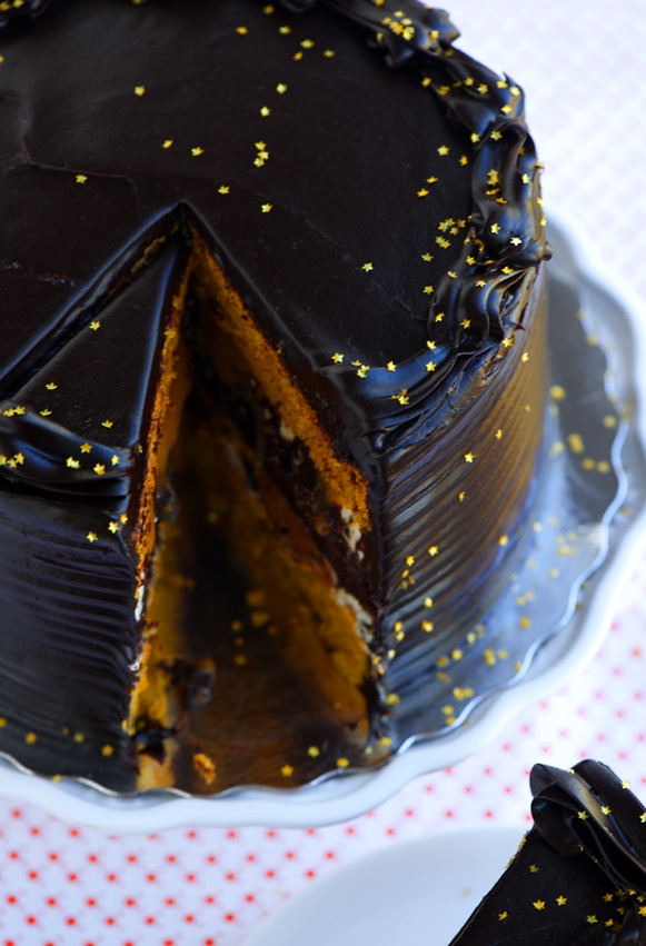 Pumpkin Layer Cake
 Midnight Pumpkin Layer Cake