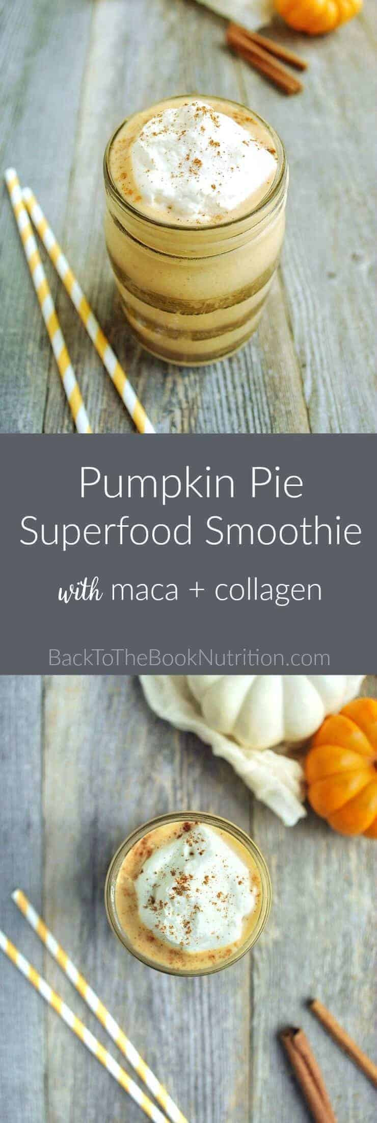 Pumpkin Pie Nutrition
 Pumpkin Pie Superfood Smoothie