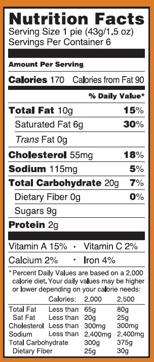 Pumpkin Pie Nutrition
 trader joe s pumpkin pie calories