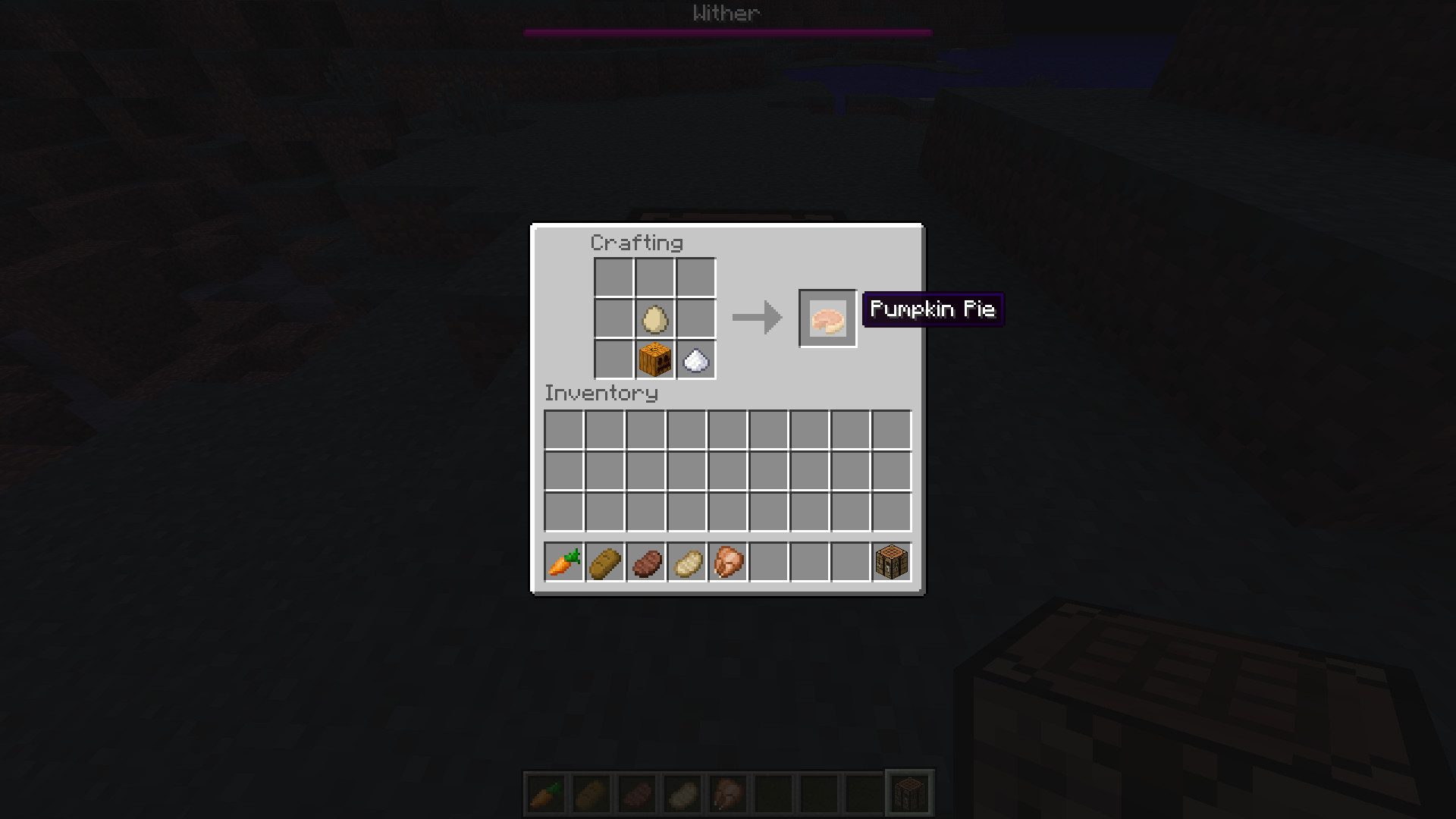 Pumpkin Pie Recipe Minecraft
 12w37a is out With features listed Future Updates