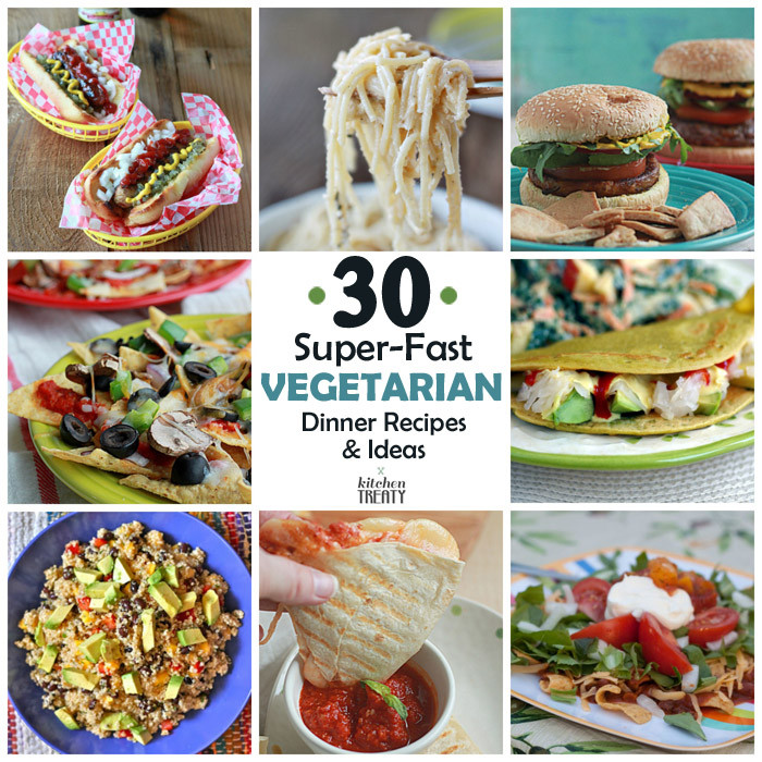 Quick And Easy Vegetarian Recipes
 30 Super Fast Ve arian Dinner Recipes & Ideas that Take