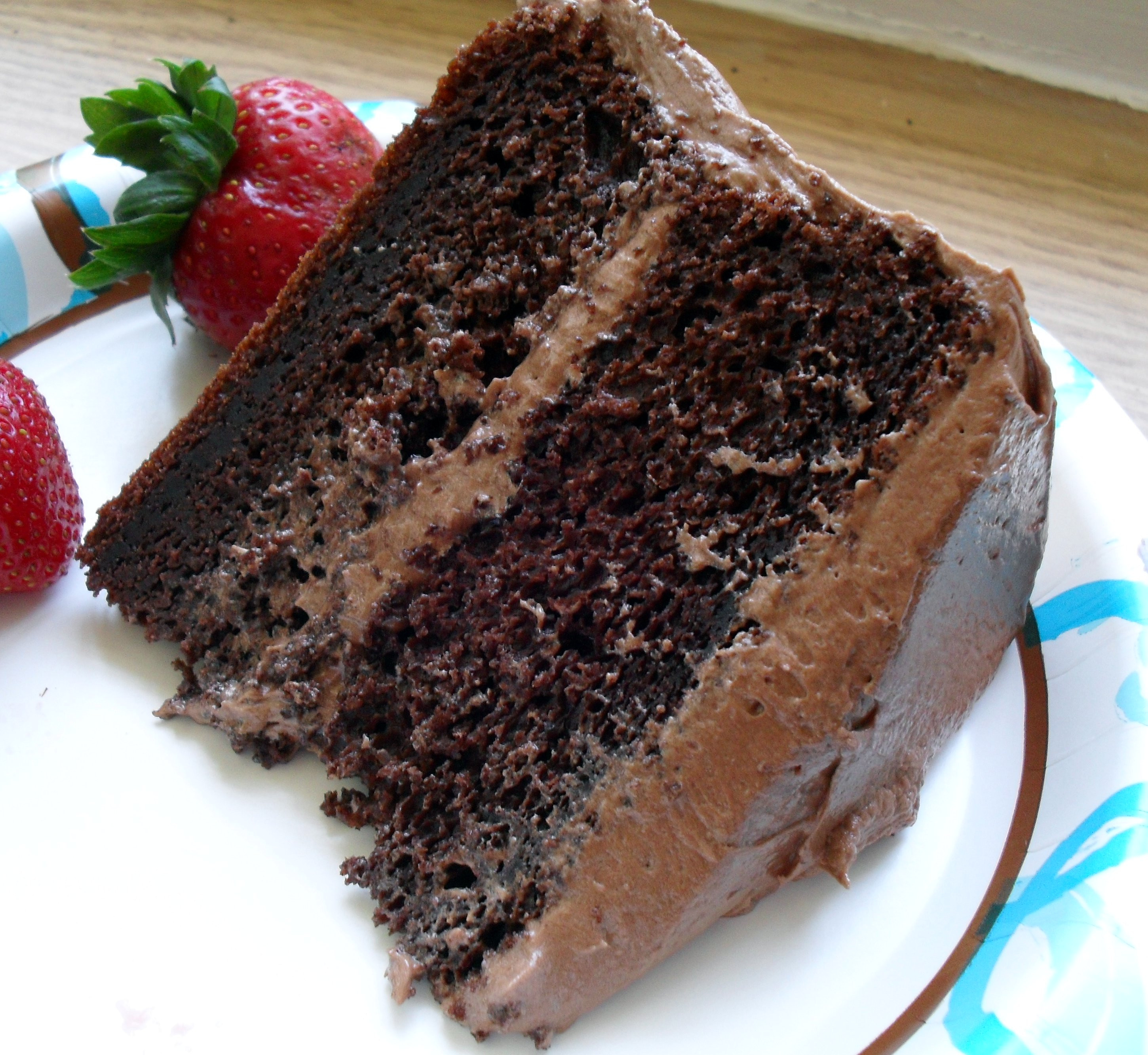 Quick Chocolate Cake
 Easy Sour Cream Chocolate Layer Cake with To Die For