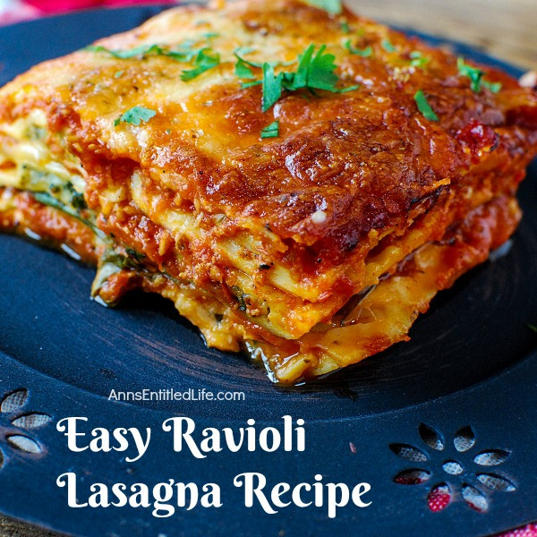 Quick Lasagna Recipe
 ravioli lasagna tasty