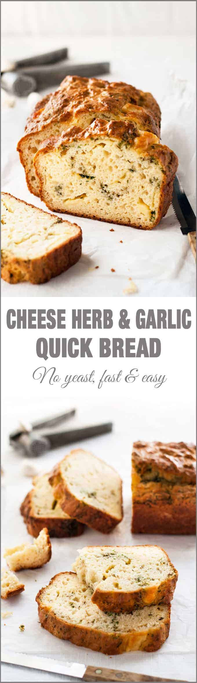 Quick Yeast Bread Recipes
 Cheese Herb & Garlic Quick Bread No Yeast