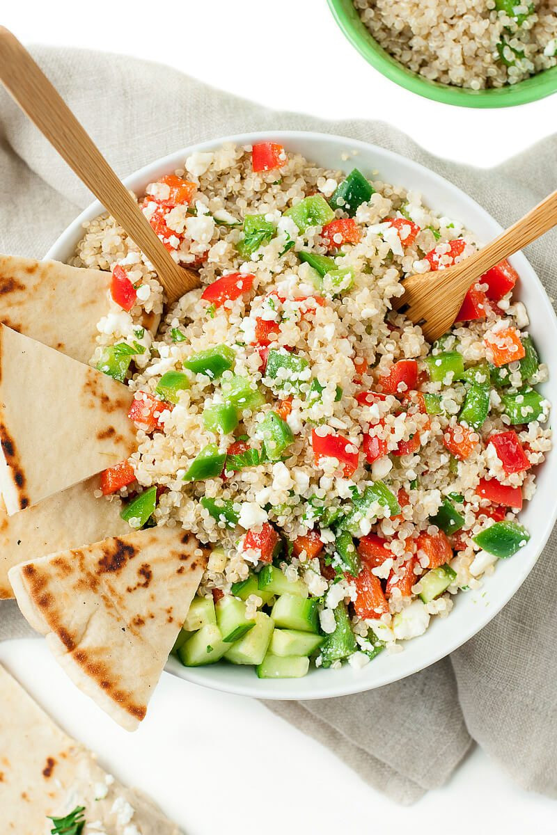 Quinoa Recipes Vegetarian
 Greek Quinoa Bowls Healthy Ve arian Grain Bowls Peas